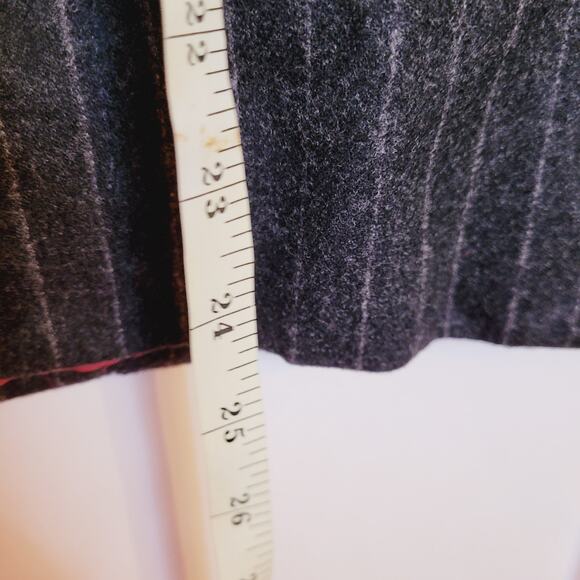 Vintage Calvin Klein womens wool tailored black pinstripe blazer jacket size 4 - Picture 8 of 8